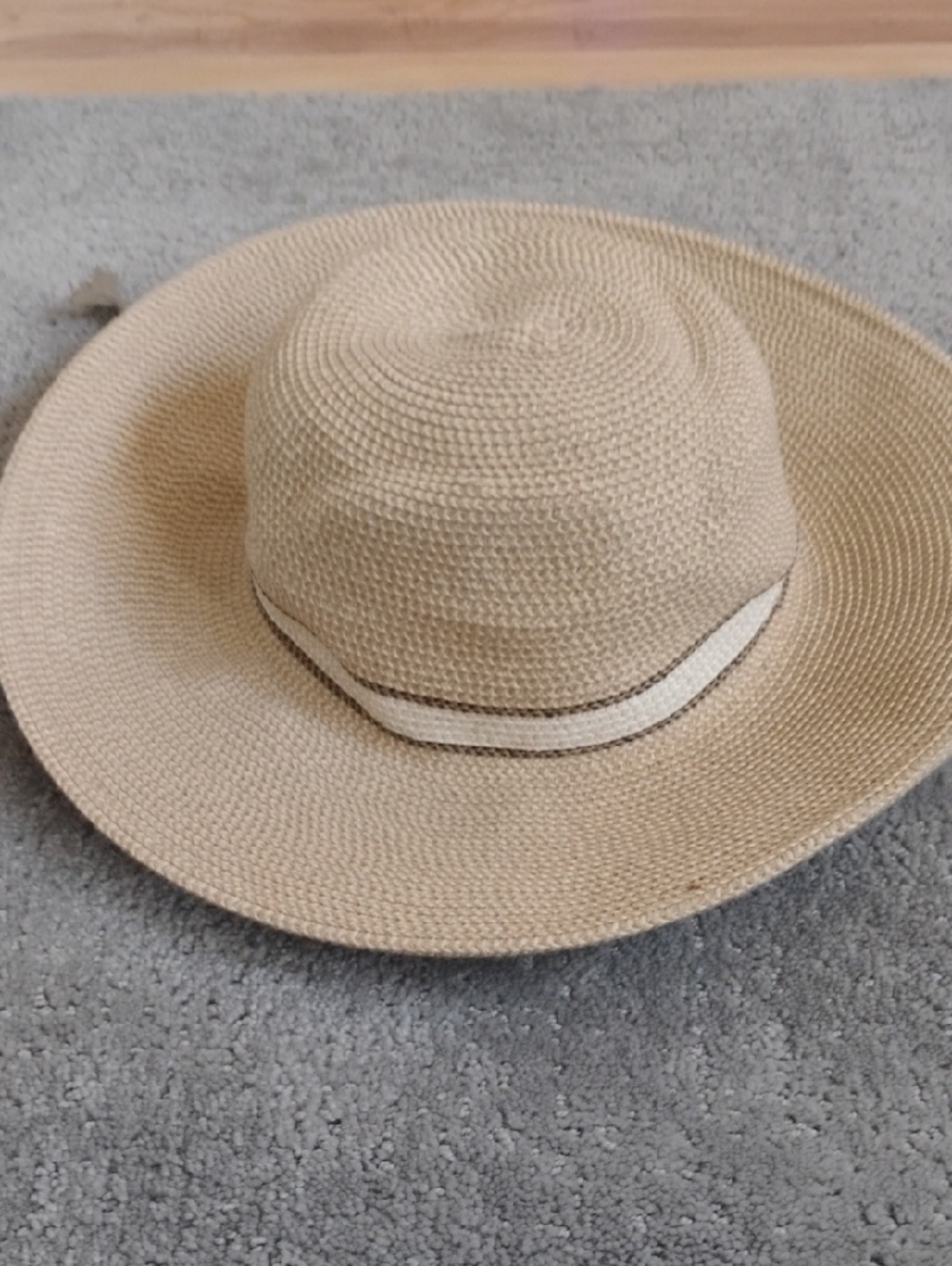 Solar Escape Straw Sun Hat - Beige One Size Fits All - Picture 3 of 7